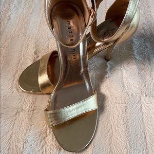 MADDEN GIRL Gold high heel sandals✨NWOT